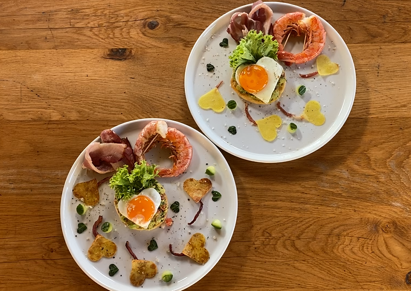 Valentinstags-Frühstück