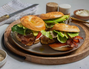 Barbecued BLAT Bagels