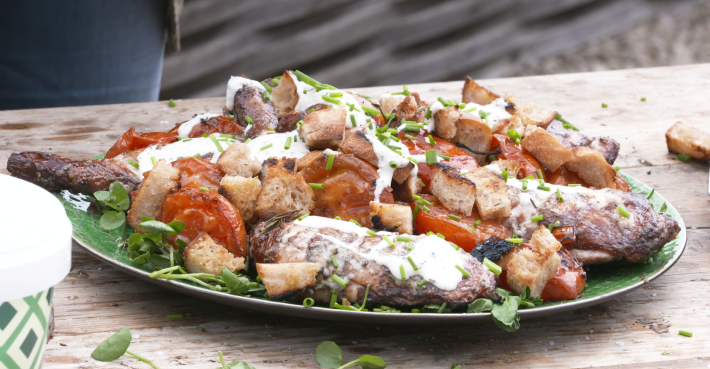 Chicken Legs With Alabama White Sauce