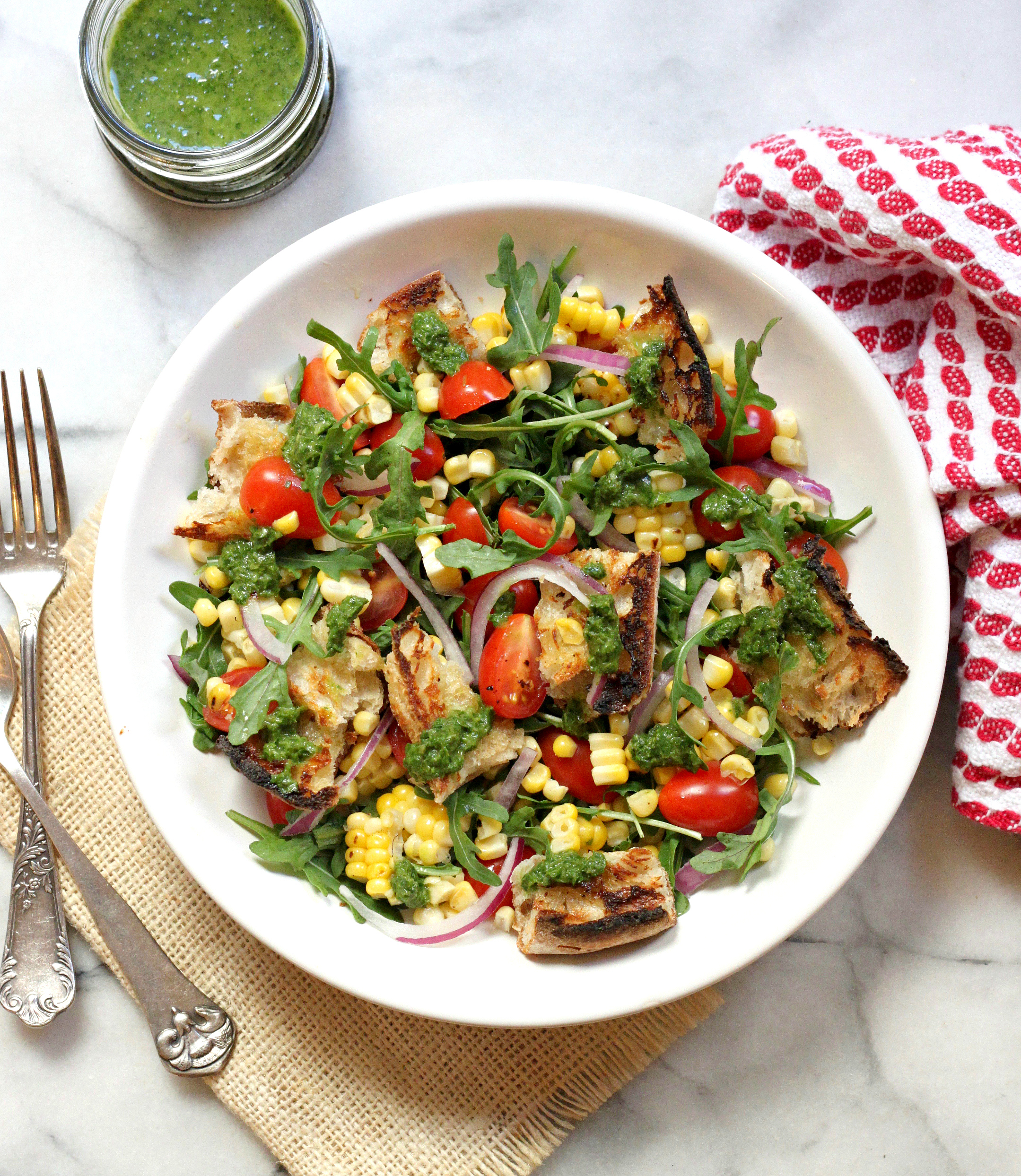 Corn Panzanella Salad300