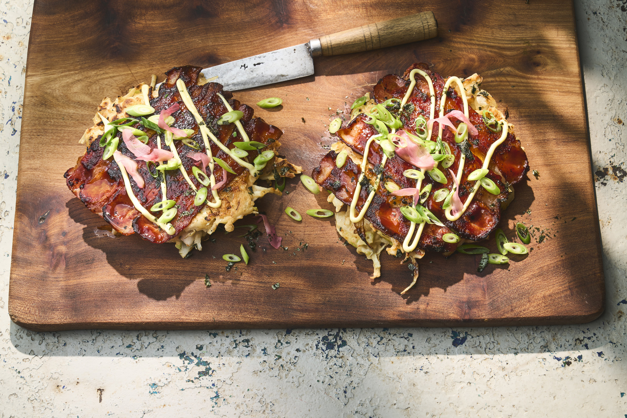 Crispy Bacon Okonomiyaki 