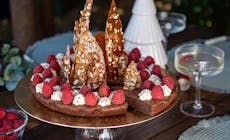 Dark Chocolate Torte With Roasted Almond Shards