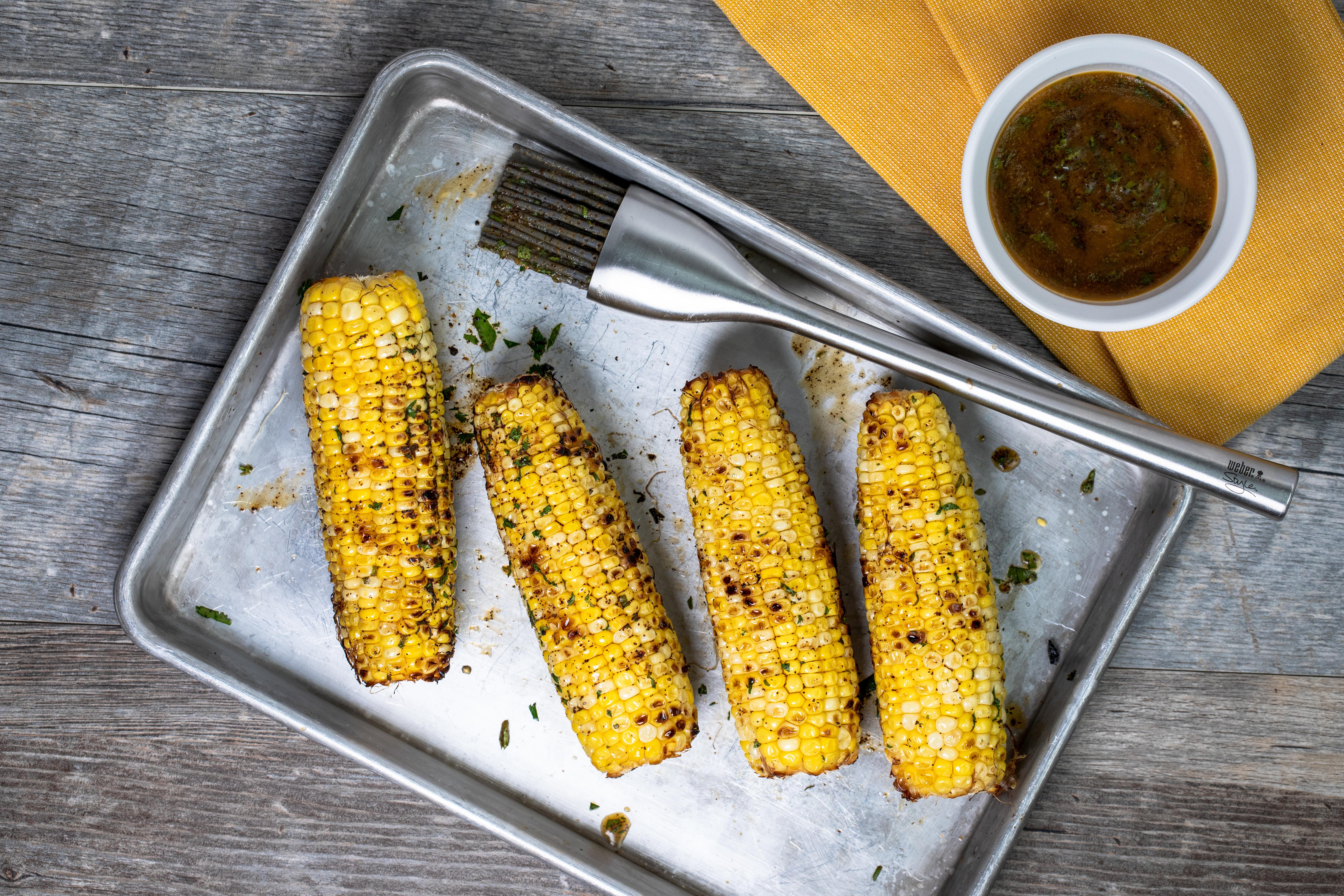 Gegrillte Maiskolben Mit Chili Butter