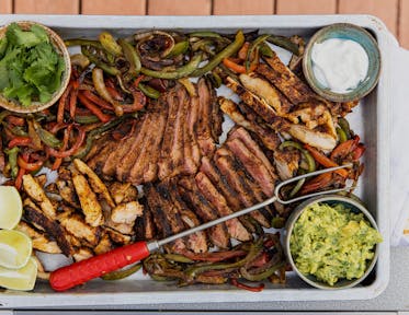 Griddled Steak and Chicken Fajitas