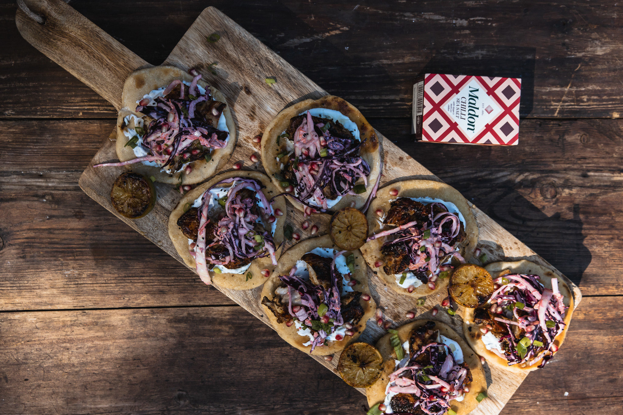 Jerk Hot Honey Chicken Roti