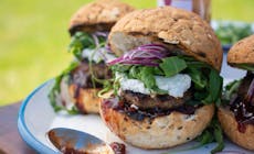 Lamb And Goats Cheese Burgers 2