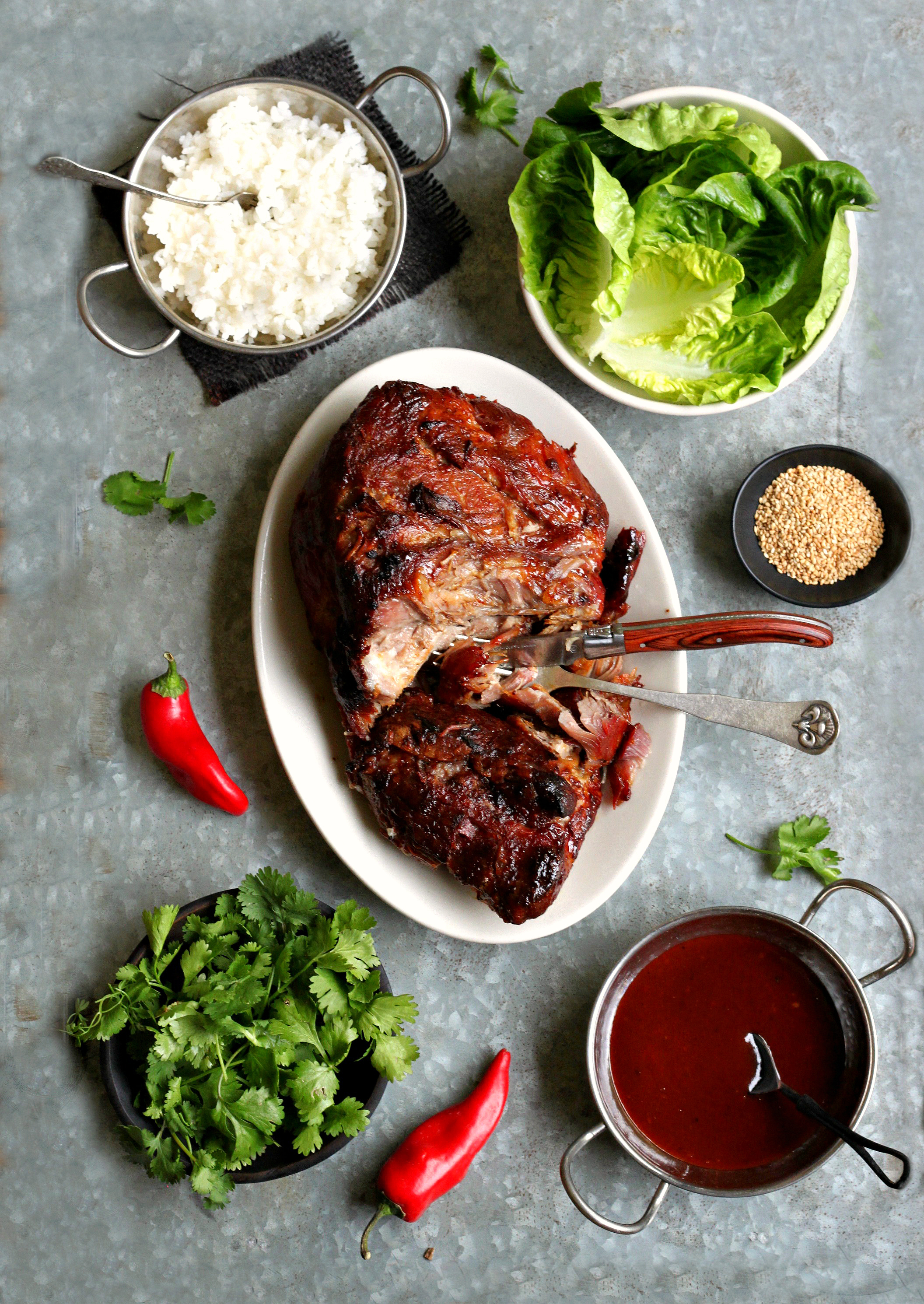 Pulled Pork Lettuce Wraps300