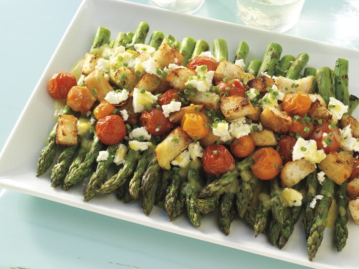 Salade Met Asperges Feta En Tomaten