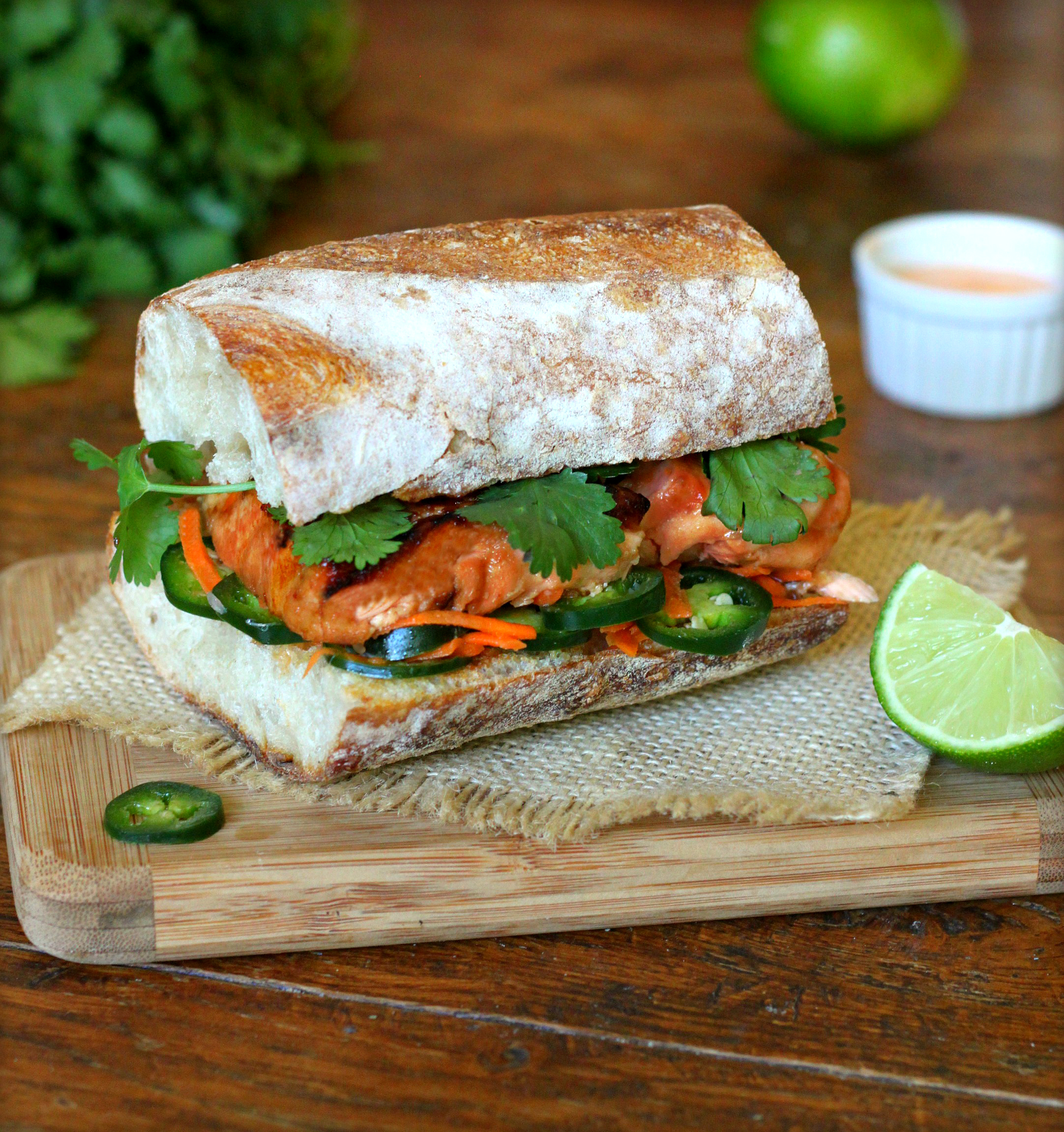 Salmon Banh Mi
