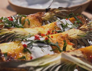 Chargrilled Spiced Pineapple with Yogurt Dressing by Sabrina Ghayour