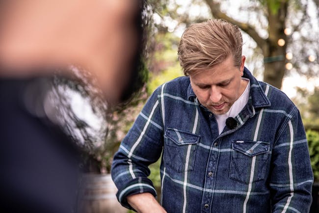 Kip aan het BBQ-spit