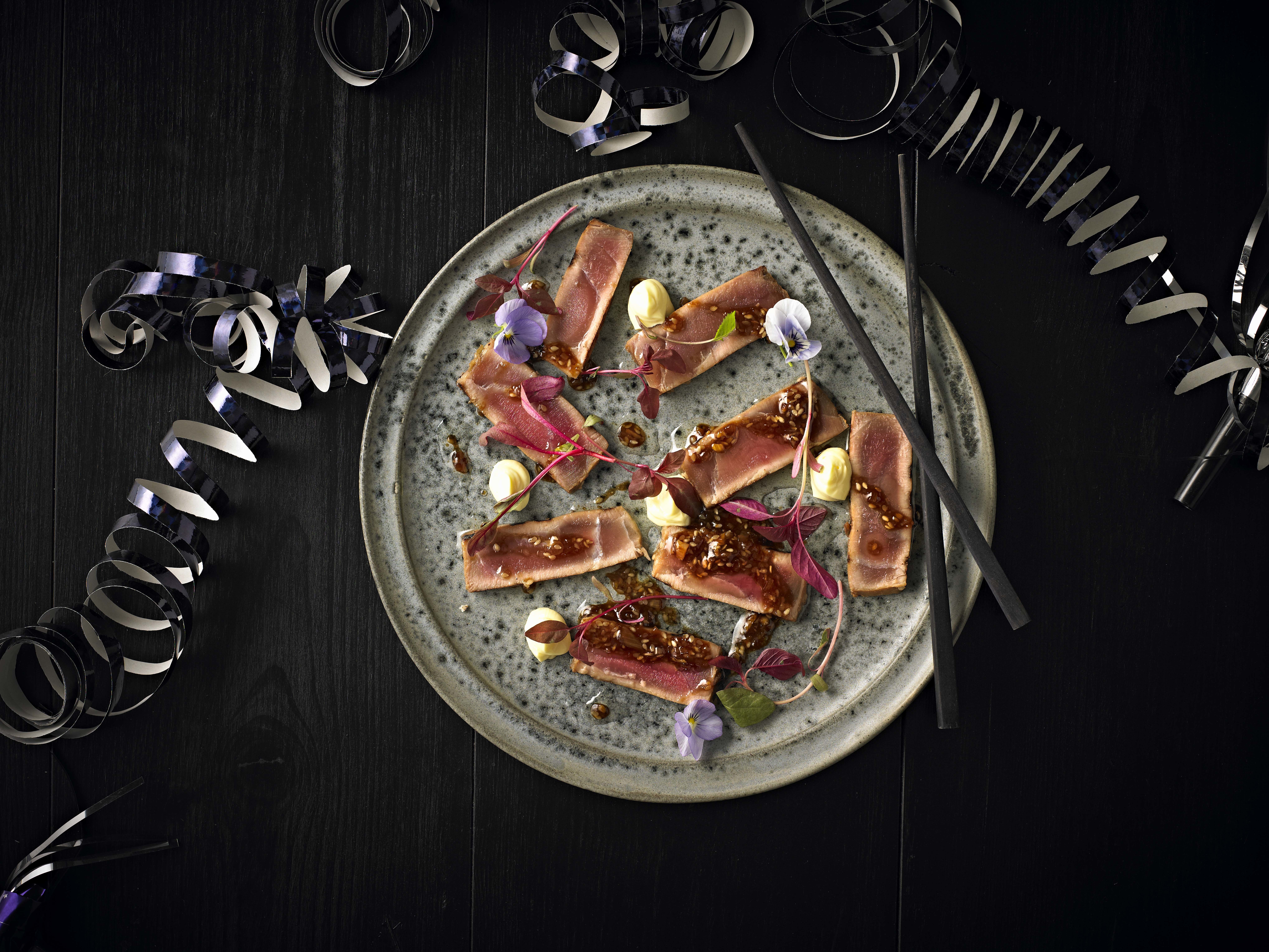 Thon Tataki Avec Mayonnaise Au Citron