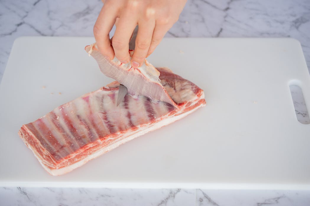 Trimming Lamb Ribs 3