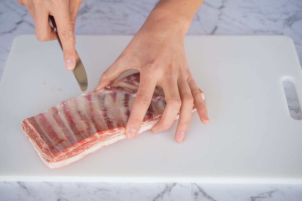 Trimming Lamb Ribs 4