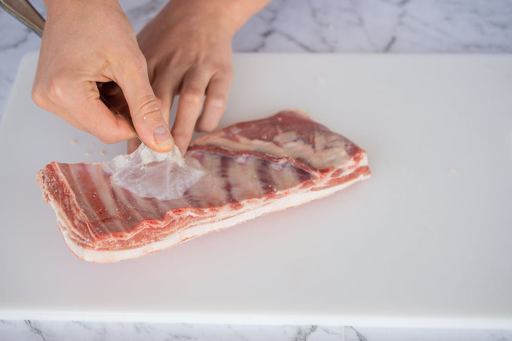 Trimming Lamb Ribs 5
