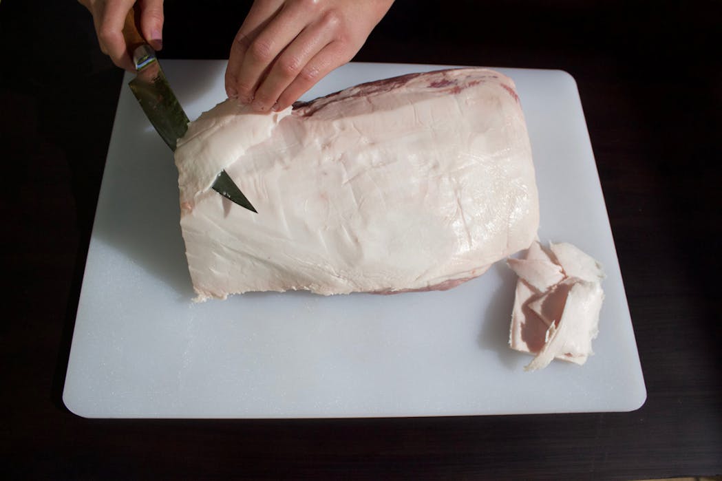 Trimming Pork Step3B