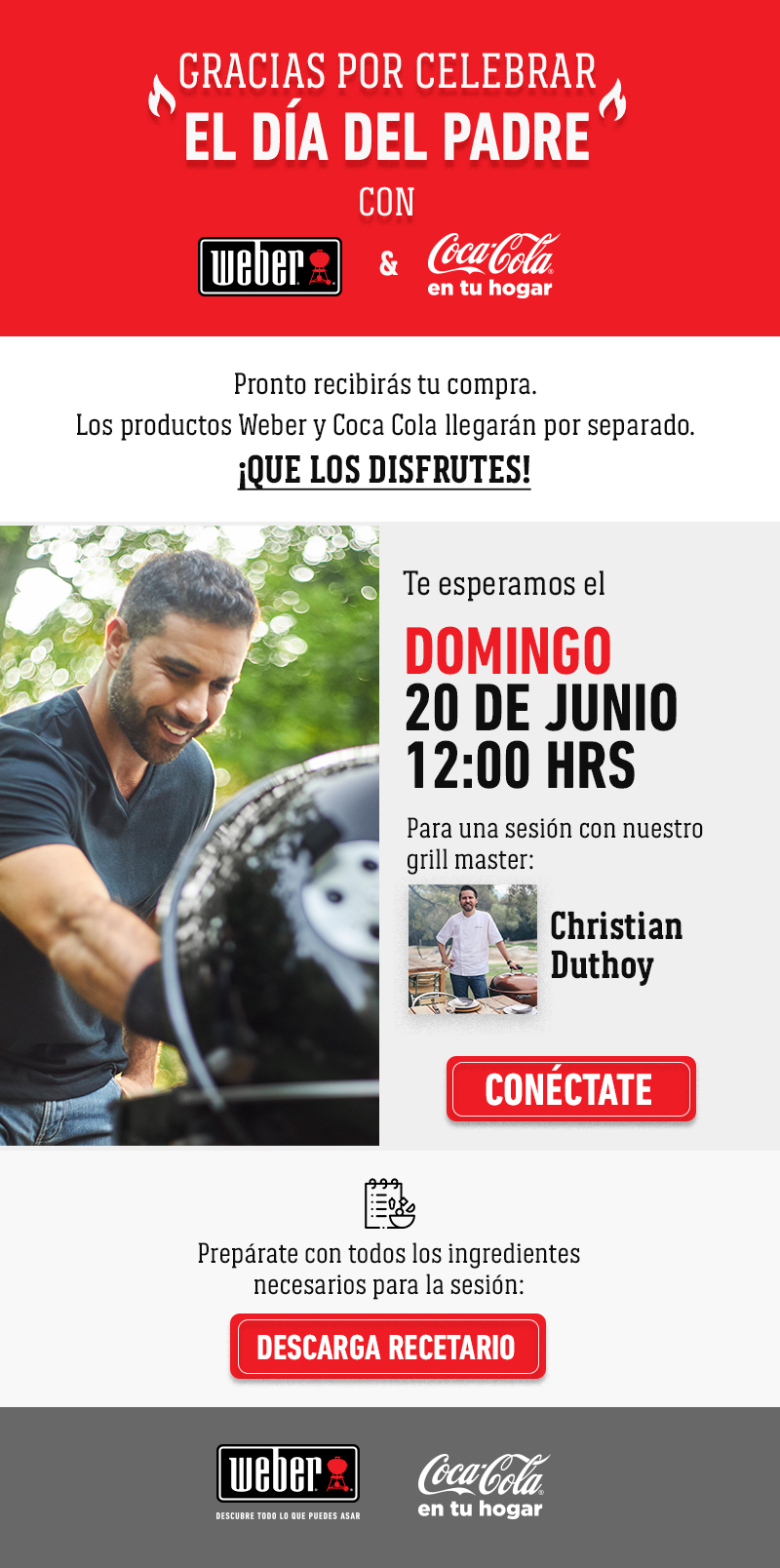 Bundle para asar de Weber & Coca-Cola