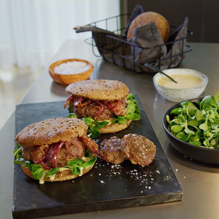 Bacon Cheese Burger Con Caprino Natale19