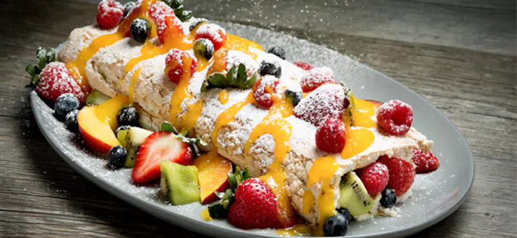 ROLLED-OVER PAVLOVA | Desserts Recipes | Weber Grills