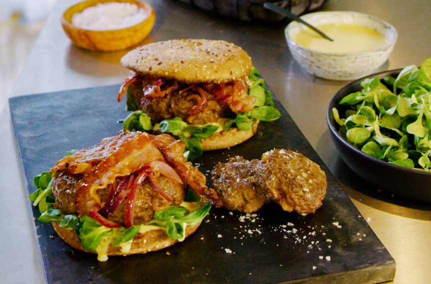 Winter Burger Mit Ziegenkäse