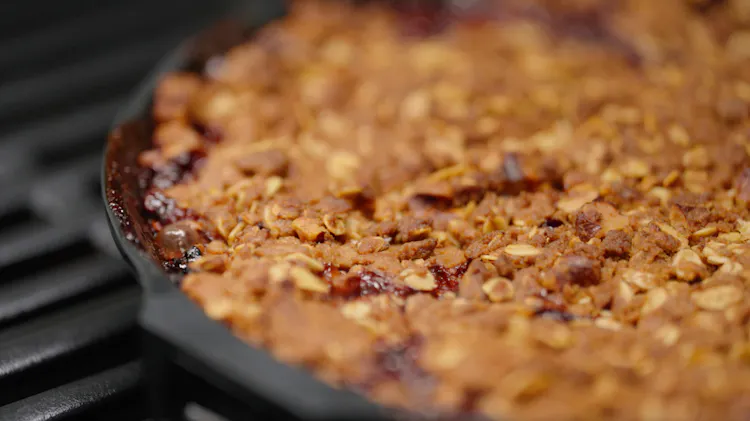 Our Favourite Apple and Strawberry Crumble | Desserts Recipes | Weber BBQ