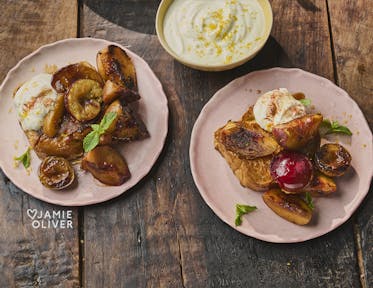 Barbecued French toast
