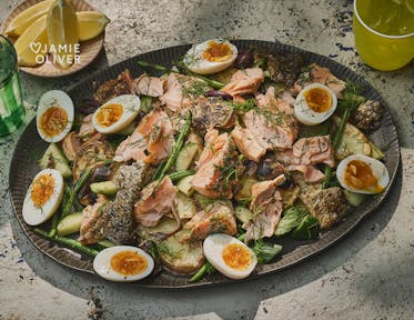 Barbecued salmon
