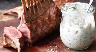 Lammrücken mit Joghurt Marinade