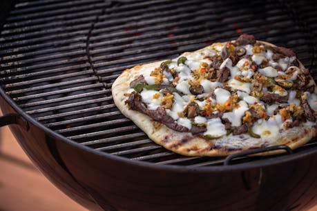 Grilled Pizza on the Weber Summit Charcoal Grill — Another Pint Please