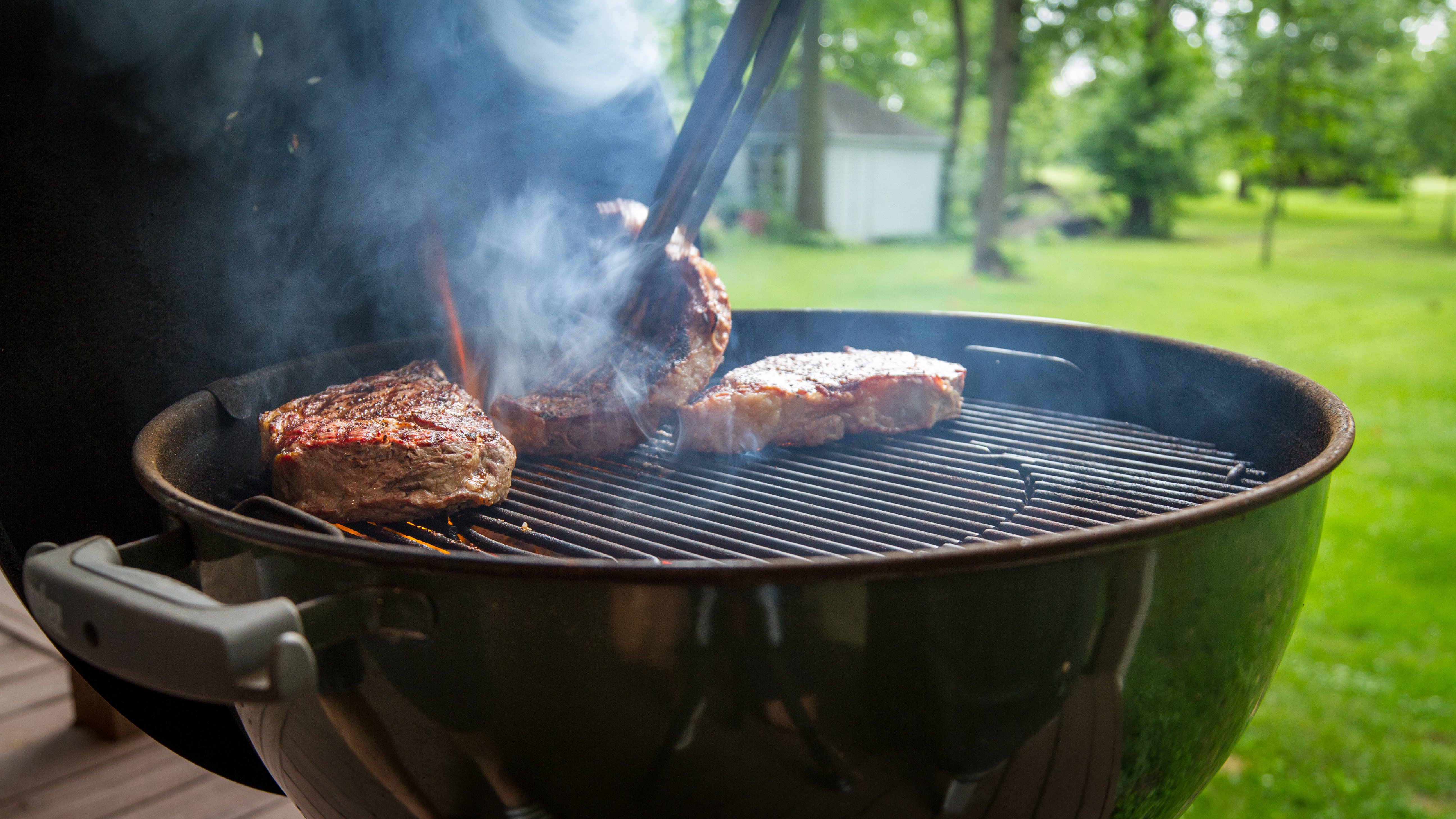 Weber q steak sale