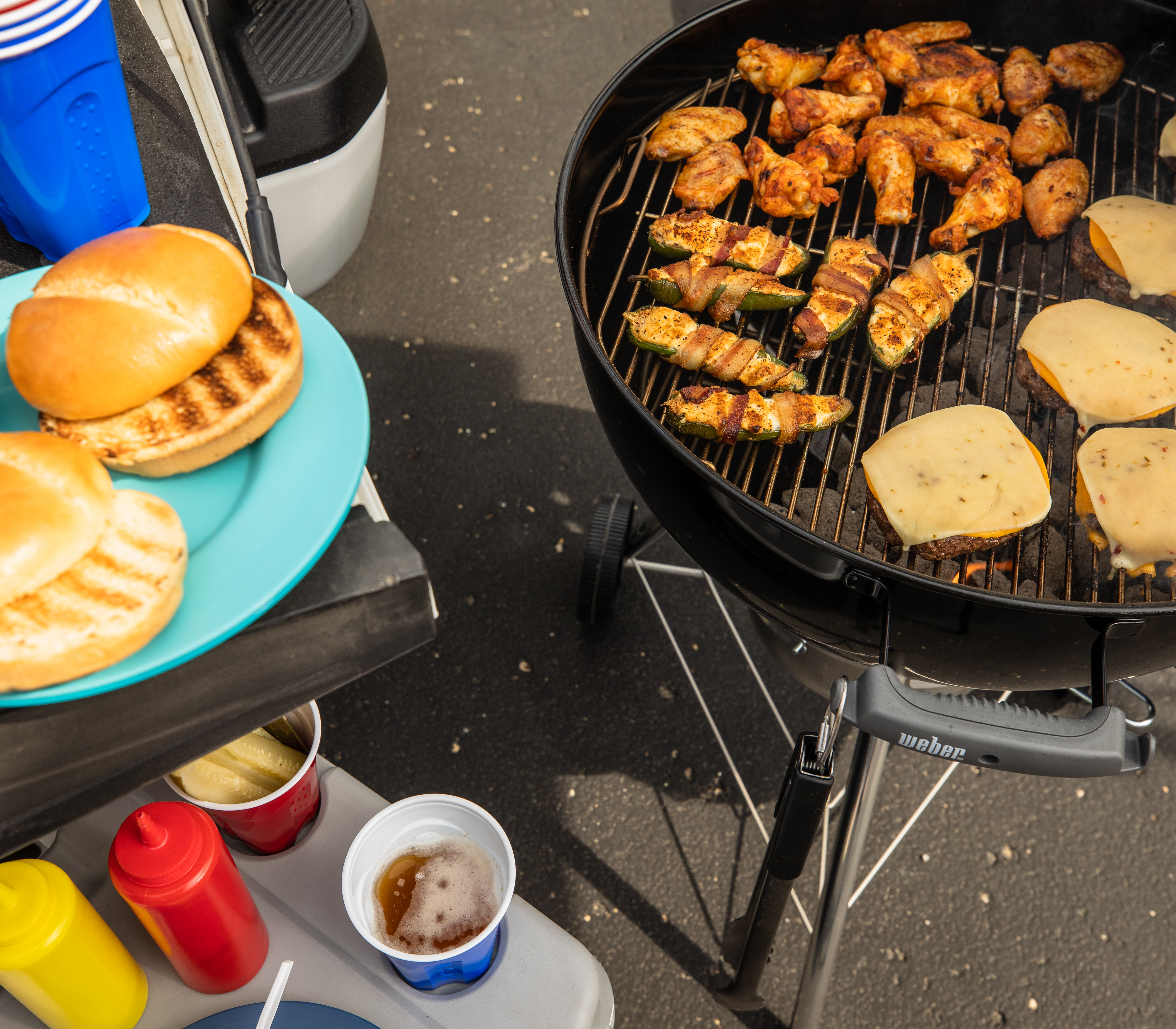 Tailgate charcoal clearance grill