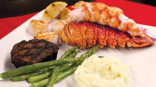 Lobster tail and fillet mignon: The classic Surf & Turf cmobination