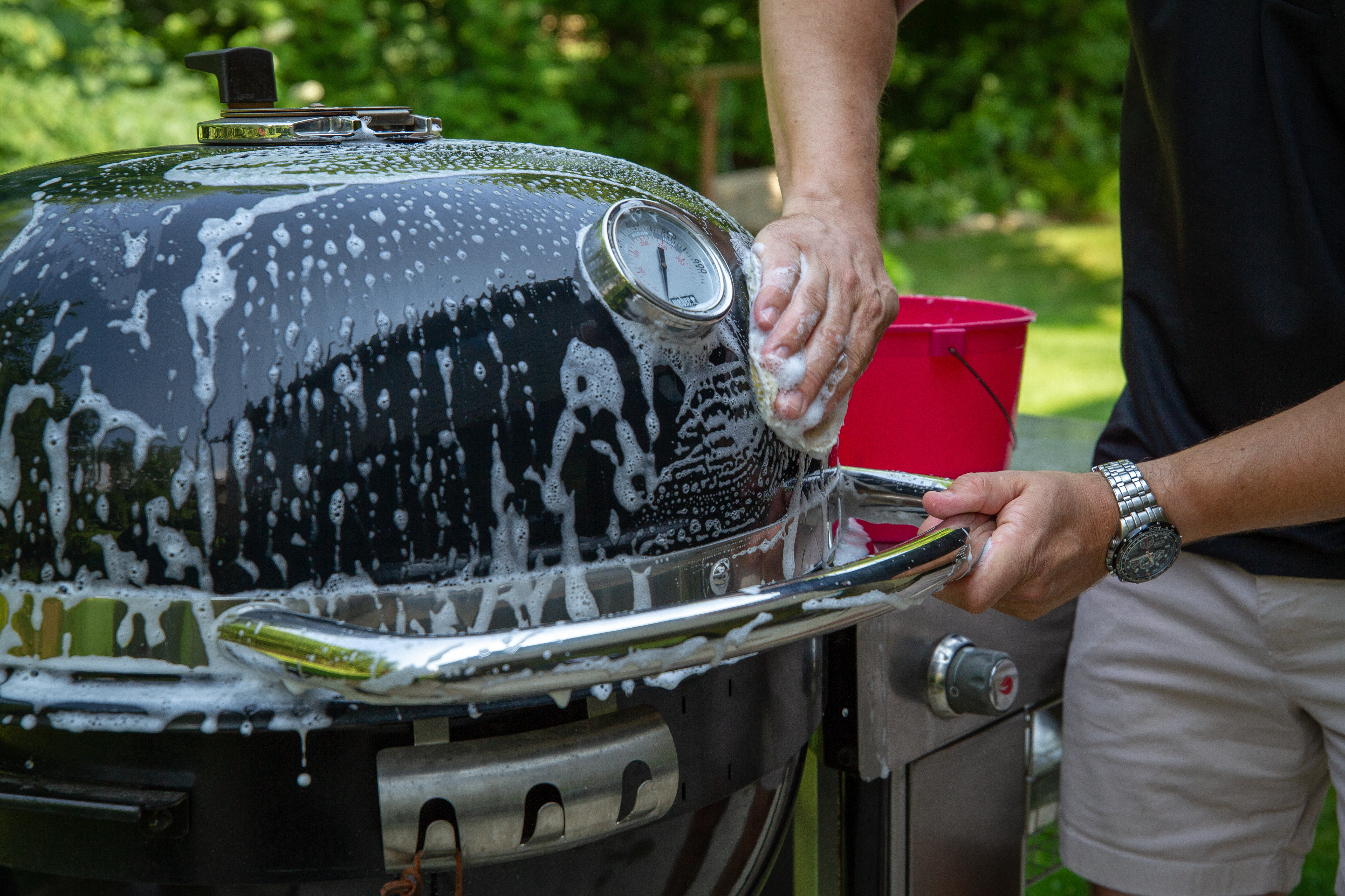 Clean weber outlet charcoal grill