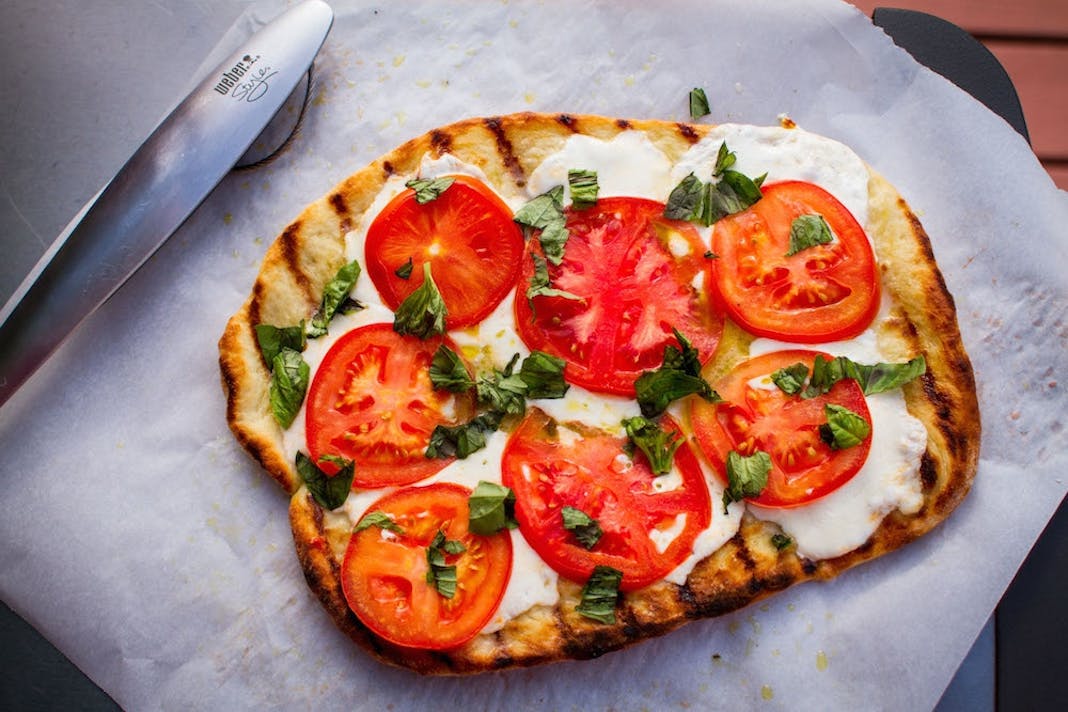 Skillet Pizza On The Weber Charcoal Grill