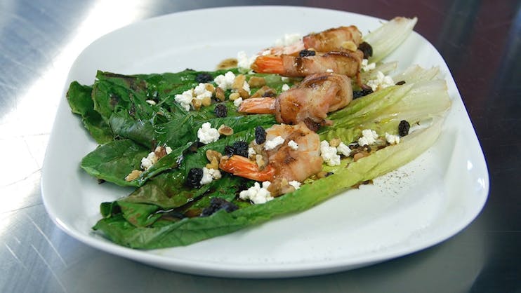 Grilled Romaine Shrimp Salad