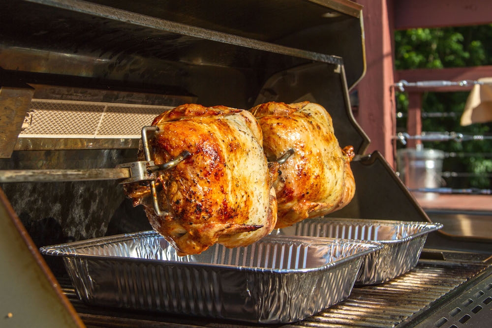 Weber rotisserie shop chicken recipe