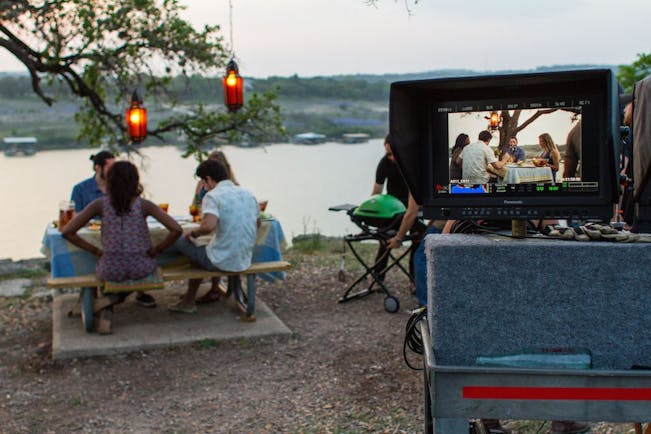 The Q in Color Commercial Shoot