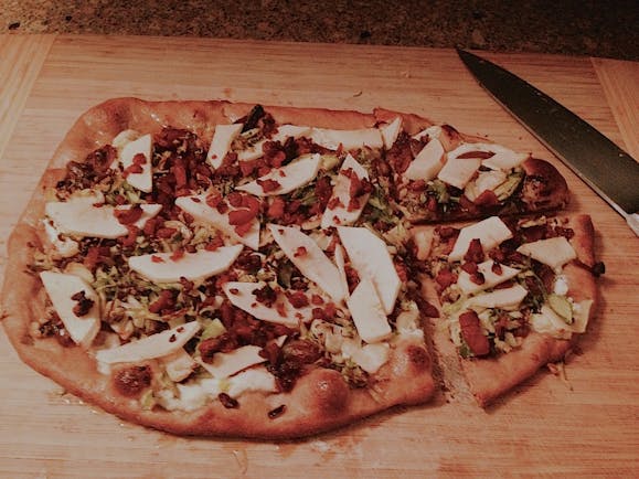 Fall Pizza On A Pizza Stone