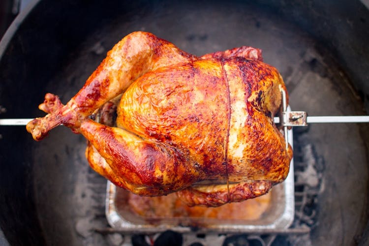 Finding The Right Drip Pan For Your Rotisserie Turkey Burning Questions Weber Grills
