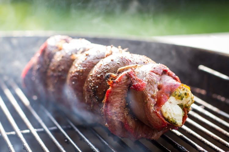 Stuffed Flank Steak With Prosciutto & Goat Cheese Grilling
