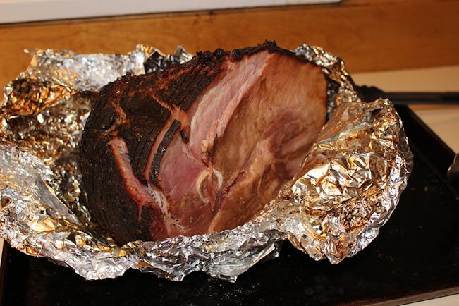 Grilled Ham with Apricot-Dijon Glaze