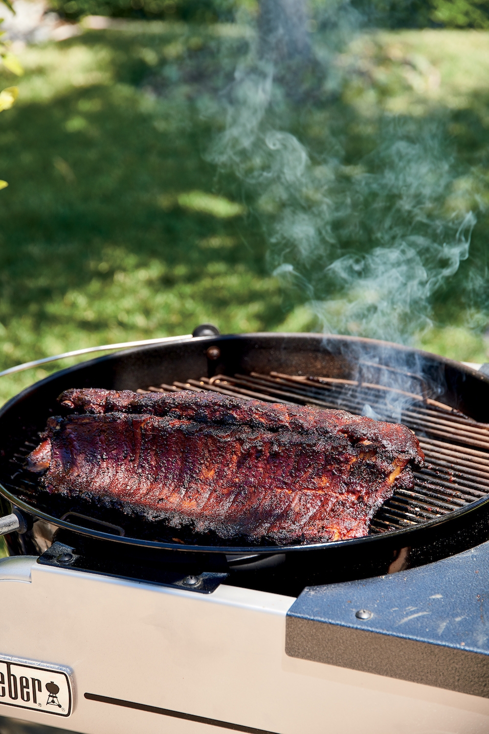 Baby back 2025 ribs on weber