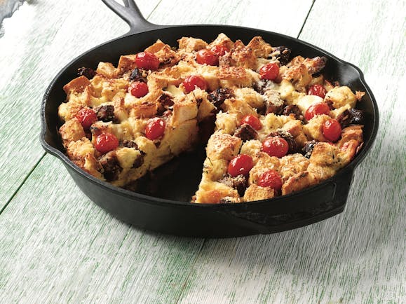 Strata de tomate et saucisse