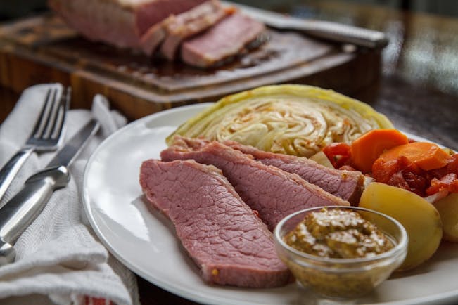 Grilled Corned Beef and Cabbage