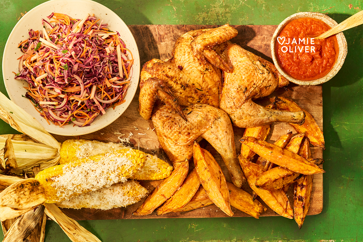 Butterflied paprika chicken 