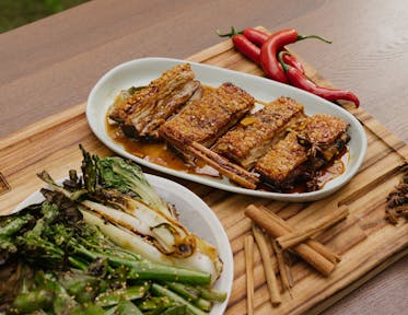 Cantonese Crackled Pork Belly with Chilli-Infused Spiced Caramel