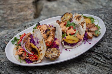 Chipotle Pork and Grilled Pineapple Tacos