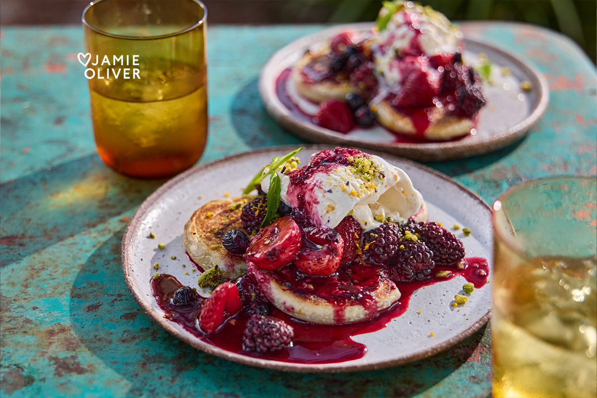 Crispy Pastry Swirls with Summer Berries