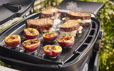 Hotplate cooking on a Weber Q