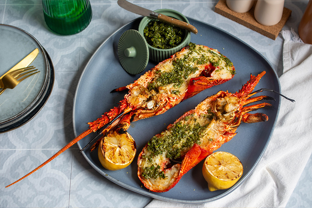 Easy Grilled Lobster  